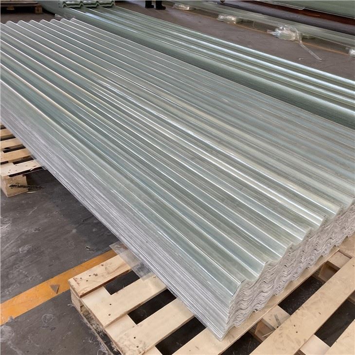 Transparent FRP korrugerad takplåt